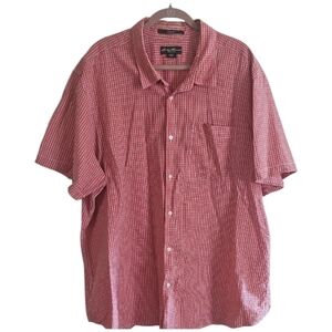 Eddie Bauer Short-Sleeved Cotton Shirt Casual Button-Down Top Size XXXL